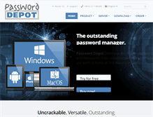 Tablet Screenshot of password-depot.com
